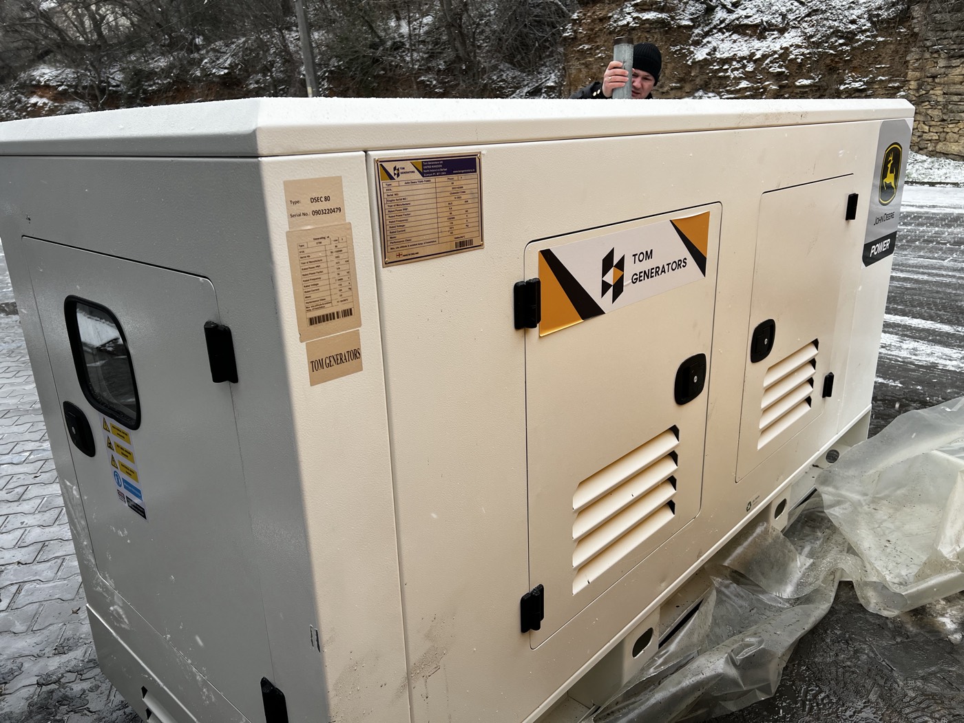 Canopy generator set ready for dispatch